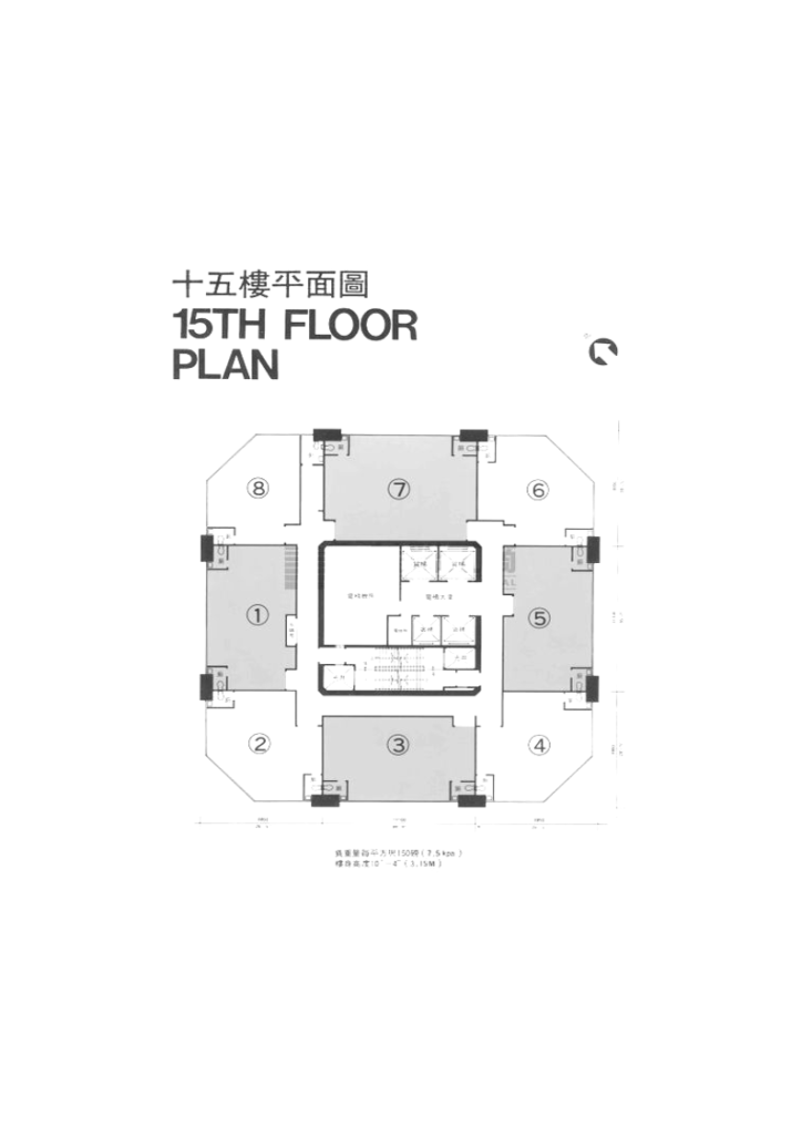 福業大廈平面圖(十五樓)